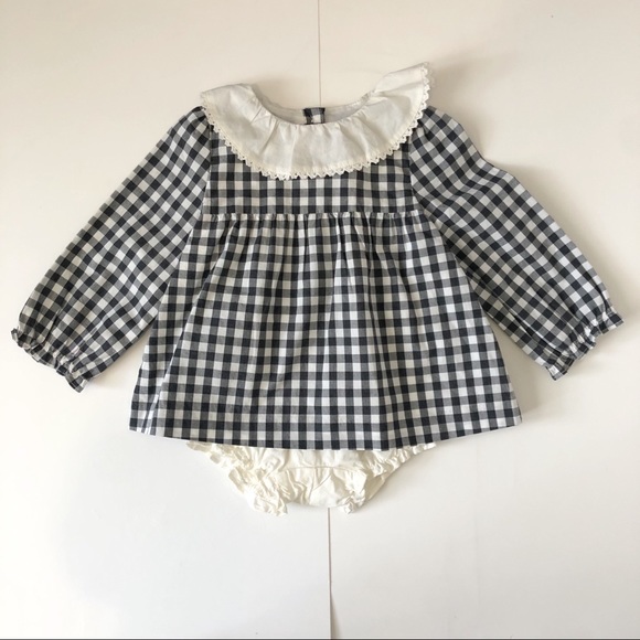 Janie and Jack Baby Girl Gingham Outfit - Picture 2 of 8